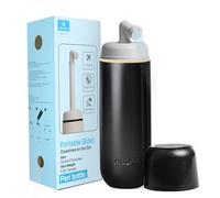 Bidet portable pour l'hygiène des voyages et des toilettes | Bouteille péri portable pour homme et femme | (380 ml) étanche et extensible | Idéal pour l'hygiène post-partum et personnelle (noir