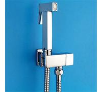Bidet Robinets Mur en laiton noir à eau froide toilettes de toilette Valve vanne de douche hygiénique Handheld Herge LWX