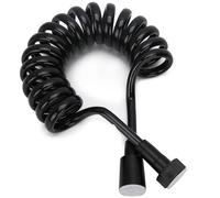 Bidet Shower Type 2m | Conception de printemps rétractable flexible | Buse non pli pour le pulvérisateur de toilette / soupape d'angle / pomme de douche | Copper Raccord et PU