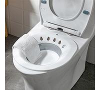 Bidet - Siège de toilette pliable - Siège de toilette pliable - Baignoire hémorroïdes - Siège de toilette - Pour plaies post-partum, femmes enceintes, hémorroïdes (gris)