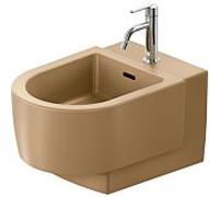 Bidet suspendu Duravit Balcon 272615AM00 37x54cm, avec trou pour robinetterie et trop-plein, couleur argile terra mat