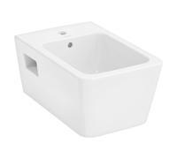 Bidet Suspendu Hansgrohe EluPura Original Q avec trou, trop-plein, HygieneEffect, carré,540 Blanc 62046450