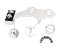 Bidet ultra fin non électrique - Siège de toilette autonettoyant à double buse, lavage frontal et arrière, fixation avec pulvérisateur(3-8 Europe FR ES NL)