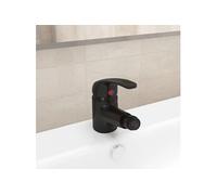 vidaXL Mitigeur de bidet 13x12 cm Noir – Moderne, durable, installation facile