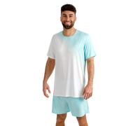 BIDI BADU Crew 2.0 T-shirt Hommes-turquoise, blanc