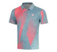 BIDI BADU Freeze Out Polo Hommes - gris, rose