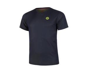 BIDI BADU Garçons T-Shirt Crew Inside Out Junior V-Neck Tee Bleu Foncé-Jaune Lemon 140