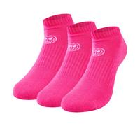 BIDI BADU Leana No Show Tech Chaussettes De Sport Pack De 3 Femmes-Pink,Blanc 47-50