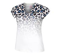 BIDI BADU Leoparty Styles V-Neck T-shirt Femmes-Blanc,Noir