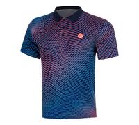 BIDI BADU Out of Control Polo Hommes-bleu foncé, corail S