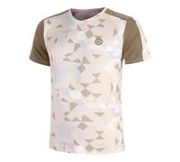 BIDI BADU Paris 2025 V-Neck T-shirt Hommes-Beige,Marron