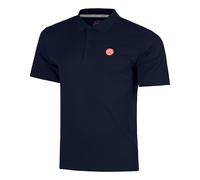 BIDI BADU Solid Polo Hommes - bleu foncé M