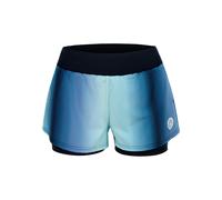 BIDI BADU Spectrum 2In1 Printed Shorts Femmes-Bleu Foncé,Bleu Clair