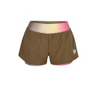 BIDI BADU Spectrum 2In1 Printed Shorts Femmes-Marron,Jaune