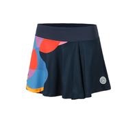 BIDI BADU Twiggy Printed Wavy Jupe Femmes-Bleu Foncé,Multicouleur
