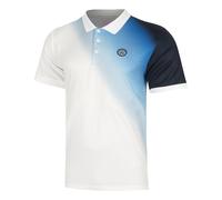 BIDI BADU Watercolour Polo Hommes-Blanc,Bleu S