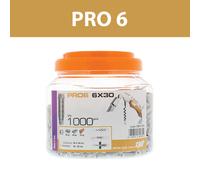 Bidon 1000 chevilles à fixation légère nylon PRO6 6x30 SANS VIS SPIT