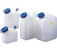Bidon à col large 11l HD-PE avec bec verseur supplémentaire H426xL264xP132mm HÜNERSDORFF
