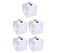 Bidon à Eau Pliable de 20 l, Réservoir d'eau pliable 20L, 1/2/3/5PCS Sac d'eau Pliable Eau, Réservoir d'eau Potable Pliable, Bidon d'eau Poche d'eau Portable pour Le Camping en Plein air