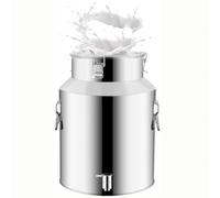 Bidon À Huile en Acier Inoxydable Avec Robinet 201,Seau Alimentaire Inox De Transport De Lait De Ferme Bidon De Baratte,Capacity-58L