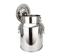 Bidon à Lait Acier Inoxydable Seau à Vin, 18 L Pot à Lait en Acier Inoxydable Bidon de Transport pour Lait, Vin