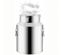 Bidon a Lait Aluminium, De Inox for À Vin Baril Seau Eau Huile Réservoir Thé Avec Couvercle Scellé,Capacity-58L