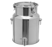 Bidon a Lait Aluminium, De Inox for À Vin Baril Seau Eau Huile Réservoir Thé Avec Couvercle Scellé,Capacity1-58L