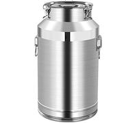 Bidon À Lait en Acier Inoxydable 201, 5 À 88 L, Seau De Transport De Lait, Bouteille De Vin avec Couvercle Hermétique, Boîte À Thé Hermétique, Baril D'Huile, Pichet Fourr-48L