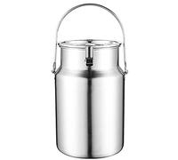 Bidon à lait en acier inoxydable 304, pichet hermétique/baril de fermentation dumétique/baril de fermentation du lait transportable avec poignée pour le stockage du vin et des liquides / 3 L