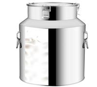 Bidon à Lait en Acier Inoxydable Grand Seau en Acier Inoxydable De 9 L avec Couvercle Seau à Vin avec Poignée De Transport Et Boucle Récipient à Huile pour Le Stockage Et Le Transport De Liquides