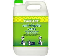Bidon Anti-DépÃŽts Verts Toitures et Terrasses,Dallages,Murs,Solution prête à l'emploi pour pulvérisateur,5 L,Vert