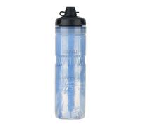 ZEFAL Arctica 75 Soft Cap avec Protection No Mud - Bidon Vélo 750 ml - Gourde Vélo Isotherme - Inodore et Etanche avec Protection contre la Boue - Bidon Sport sans BPA - Bleu/Argent - 750 ml