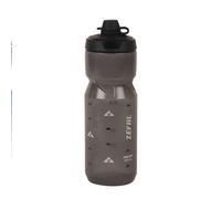Zéfal - Bidon vélo Sense Soft 80 No Mud - Protection tétine, Sans BPA - 800 ml, Noir fumé