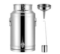Bidon Avec Robinet 5/120 Litres,Seau Inox Couvercle Pour Huile Et Aliments Pour Stockage,Capacity-76Liters