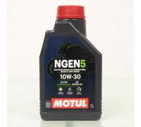 Bidon de 1 Litres d'huile Motul NGEN 5 10W30 pour moto 4T 10W-30 API SP JASO MA2