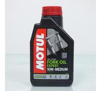 Bidon de 1L d'huile de fourche SAE 10W Motul Expert Medium Technosynthese pour