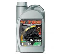 Bidon de 1L d'huile de synthese Minerva Oil 10W-60 4TRS pour moto 4 temps C4TRS106B1