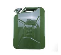Bidon de 20 litres acier armé. Jerrican métal vert olive pour hydrocarbures. Type US