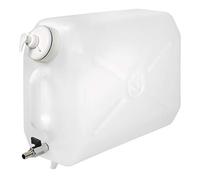 Bidon de 25 l avec porte-savon et robinet en acier horizontal