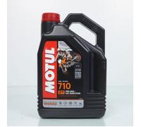 Bidon de 4L d'huile 2 temps Motul 710 pour mélange moto enduro cross scooter 50