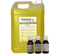 Ibiza Bidon 5 L liquide pour machine à fumée – 3 parfums assortis – Non toxique