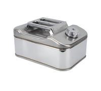 Bidon de carburant argenté de 2.6 gallons, 10l, en acier inoxydable, pour eau et gaz, pour tondeuse de voiture, tronçonneuse