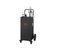 Bidon de Carburant Capacité 35gal Chariot de Carburant Avec 4 Roues et Pompe