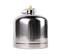 Bidon de carburant de camping vide rechargeable pour barbecue à gaz, cuisine en plein air, argent, 2,2 l