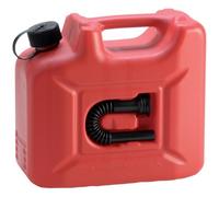 Hünersdorff Nourrice à carburant Profi 801060, 10 L, homologation NU, PE-HD, Noir/Rouge
