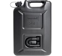 Hünersdorff Bidon pour carburant PROFI 20 l noir HDPE L350xl165xH495 mm