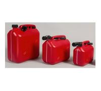 Bidon de carburant - Non approuvé - 10 litres - Indicateur de niveau - Couleur rouge - Polyéthylène