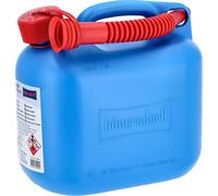 Bidon de carburant STANDARD 5 L, bleu, HD-PE, homologation ONU