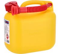 Bidon de carburant STANDARD 5 L, jaune, HD-PE, homologation ONU
