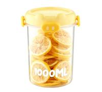 Bidon de farine - Bidons empilables de 1000 ml de qualité alimentaire, conteneurs de stockage alimentaires empilables peu encombrants | Boîte de farine pour céréales, céréales, poudre à pâte, chips, p